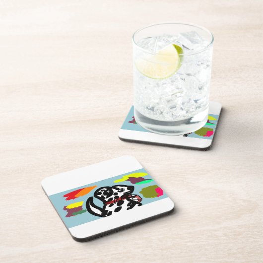 Dalmatiner im Herbst Getränkeuntersetzer (Rechte Seite)