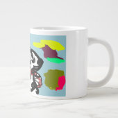 Dalmatiner im Herbst Jumbo-Tasse (Rechts)