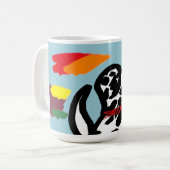Dalmatiner im Herbst Kaffeetasse (Vorderseite Links)