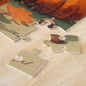 Dalmatiner im Herbst lässt Erntedank Kunst Puzzle (Seite)