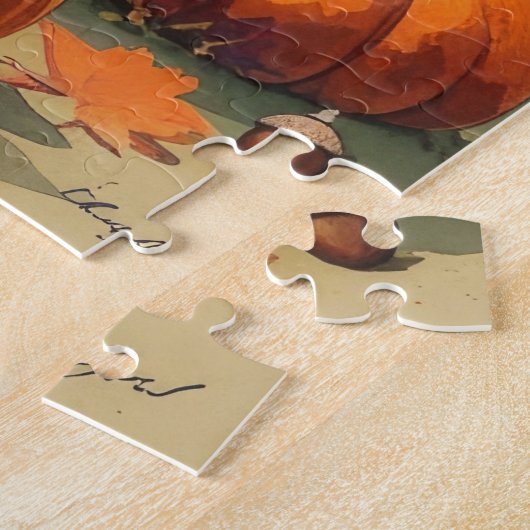 Dalmatiner im Herbst lässt Erntedank Kunst Puzzle (Seite)