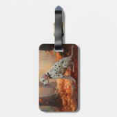 Dalmatiner im Herbst Leaves Fall Inspiriert Gepäckanhänger (Rückseite vertikal)