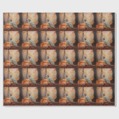 Dalmatiner im Herbst Leaves Fall Inspiriert Geschenkpapier (Flach)