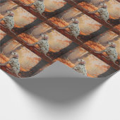 Dalmatiner im Herbst Leaves Fall Inspiriert Geschenkpapier (Ecke)