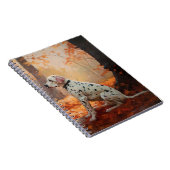 Dalmatiner im Herbst Leaves Fall Inspiriert Notizblock (Rechte Seite)