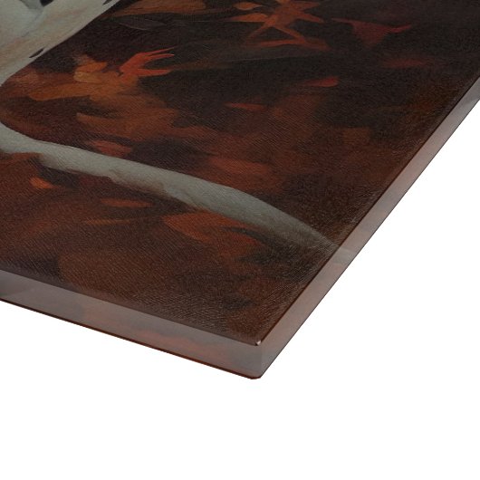 Dalmatiner im Herbst Leaves Fall Inspiriert Schneidebrett (Ecke)