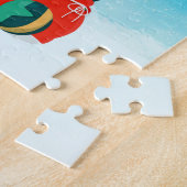 Dalmatiner im Schnee mit Weihnachtsgeschenken Puzzle (Seite)