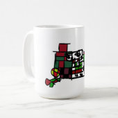 Dalmatiner im Winter Kaffeetasse (Vorderseite Links)