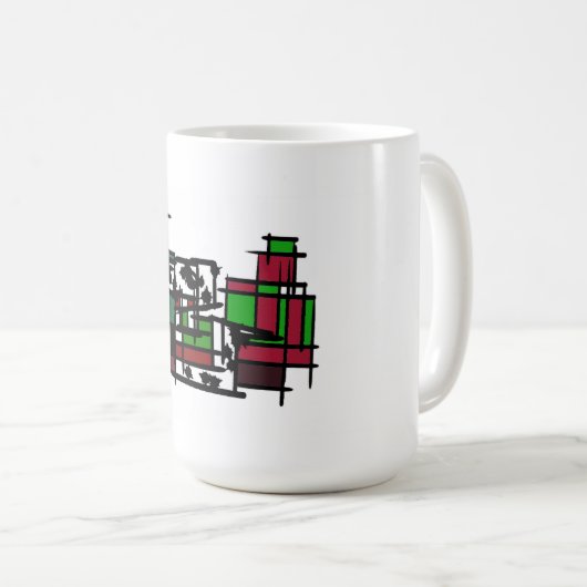 Dalmatiner im Winter Kaffeetasse (VorderseiteRechts)