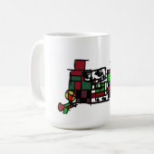 Dalmatiner im Winter Kaffeetasse (Vorderseite Links)