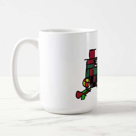 Dalmatiner im Winter Kaffeetasse (Links)