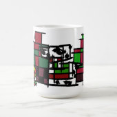 Dalmatiner im Winter Kaffeetasse (Mittel)