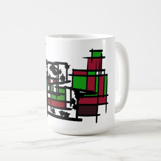 Dalmatiner im Winter Kaffeetasse (VorderseiteRechts)