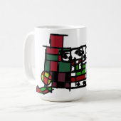 Dalmatiner im Winter Kaffeetasse (Vorderseite Links)