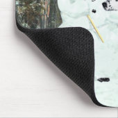 Dalmatiner im Winterschnee Mousepad (Ecke)