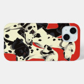 Dalmatiner in der Formation | Bold Dog Art Case-Mate iPhone Hülle (Rückseite (Horizontal))