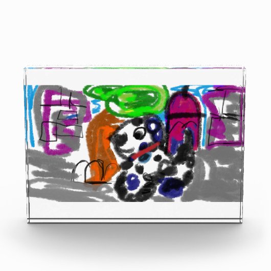 Dalmatiner in der Stadt Fotoblock (Vorderseite)