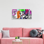 Dalmatiner in der Stadt Leinwanddruck (Insitu (Wohnzimmer))