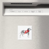 Dalmatiner in einem Roten Scara Magnet (In Situ (Geschirrspüler))