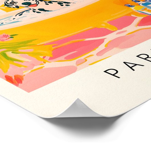 Dalmatiner in einer Badewanne, schönes Bad, Wand a Poster (Ecke)