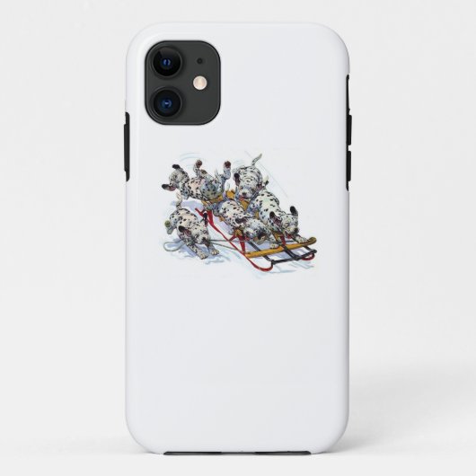 Dalmatiner-Jungtiere Rodelbahn Case-Mate iPhone Hülle (Rückseite)