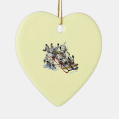 Dalmatiner-Jungtiere Rodelbahn Keramikornament (Rechts)