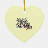 Dalmatiner-Jungtiere Rodelbahn Keramikornament (Vorne)