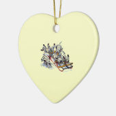 Dalmatiner-Jungtiere Rodelbahn Keramikornament (Links)