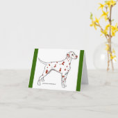 Dalmatiner-Karten: Leber-Gepunktet Karte (Gelbe Blume)