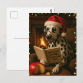 Dalmatiner 'Käse-Steuer' Weihnachtskarte Postkarte (Vorne/Hinten)