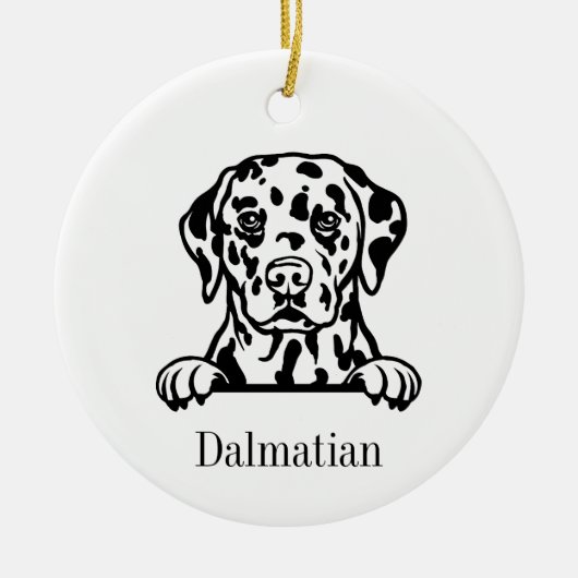 Dalmatiner Keramik Ornament (Vorne)