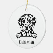 Dalmatiner Keramik Ornament (Links)