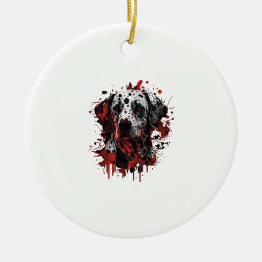 Dalmatiner Keramik Ornament (Vorne)