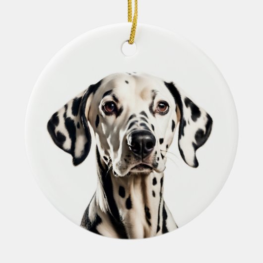 Dalmatiner Keramik Ornament (Vorne)