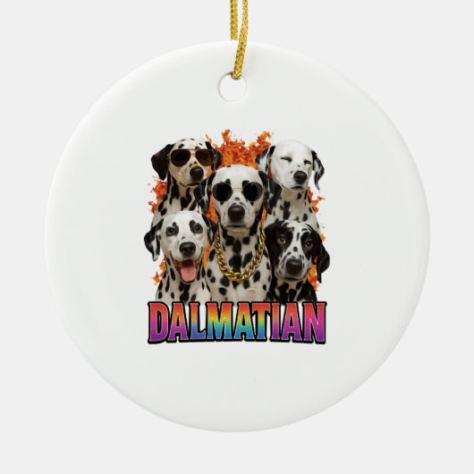 Dalmatiner Keramik Ornament (Vorne)