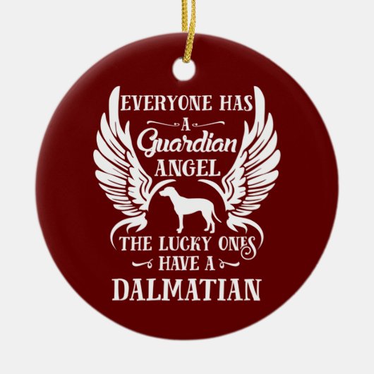 Dalmatiner Keramik Ornament (Vorne)