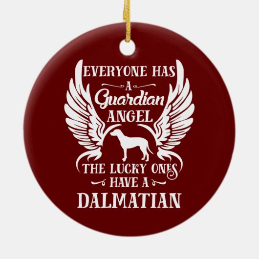 Dalmatiner Keramik Ornament (Hinten)