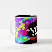 Dalmatiner Krawatte trocken Zweifarbige Tasse (Vorderseite Links)