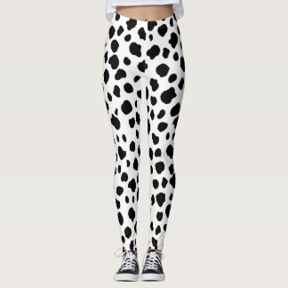 Dalmatiner-Kuh-Druck Leggings