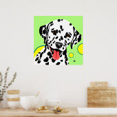 Dalmatiner-Kunst-Plakat Poster (Küche)