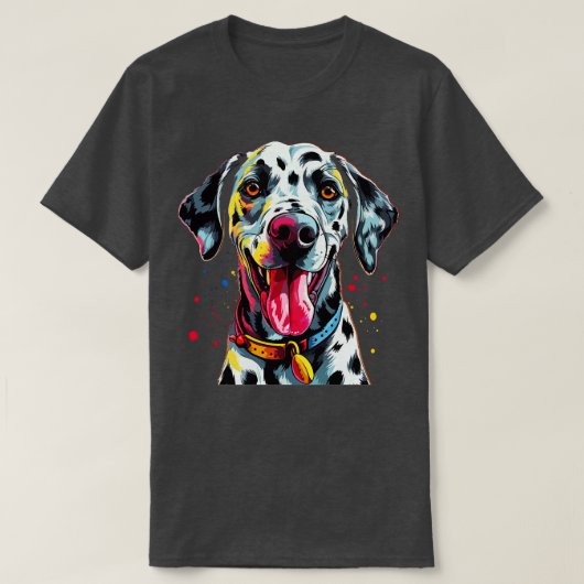 Dalmatiner lächeln T-Shirt (Design vorne)