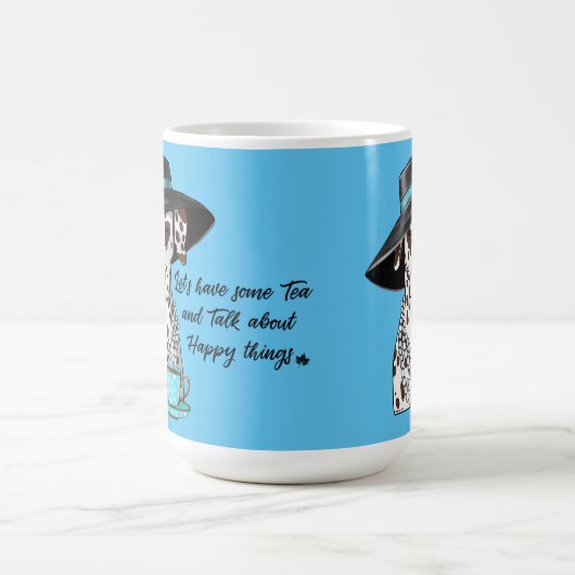 Dalmatiner Lass uns Tee-Tasse essen Kaffeetasse (Mittel)