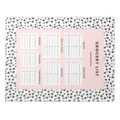 Dalmatiner | Lebensmittelliste Notizblock (Vorderseite)