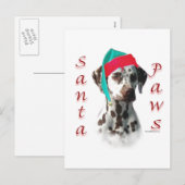 Dalmatiner (Leber) Feiertagspostkarte (Vorne/Hinten)