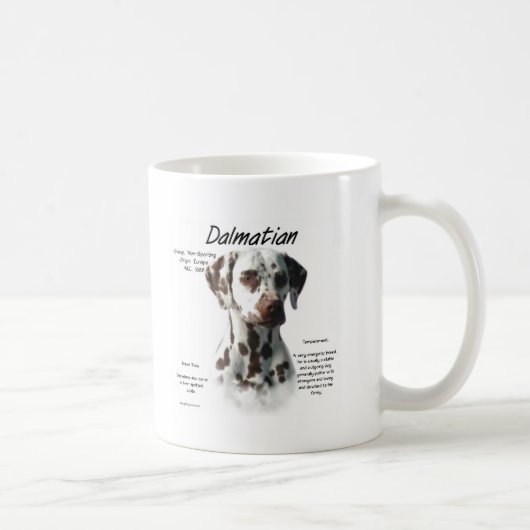 Dalmatiner (Leber) Historie Kaffeetasse (Rechts)