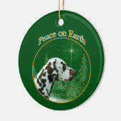 Dalmatiner (Leber) Keramik Ornament (Links)