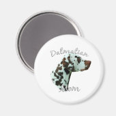 Dalmatiner (Leber) Mama 2 Magnet (Vorderseite/Rückseite)