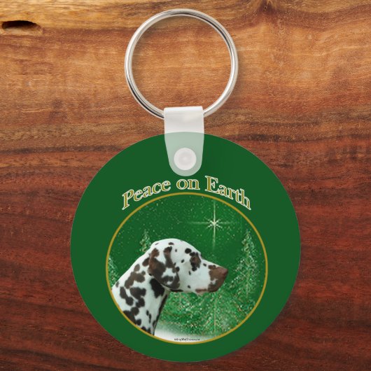 Dalmatiner (Leber) Schlüsselanhänger (Rückseite)