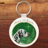 Dalmatiner (Leber) Schlüsselanhänger (Vorderseite)