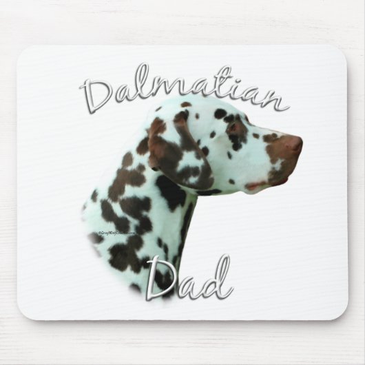 Dalmatiner (Leber) Vater 2 Mousepad (Vorne)